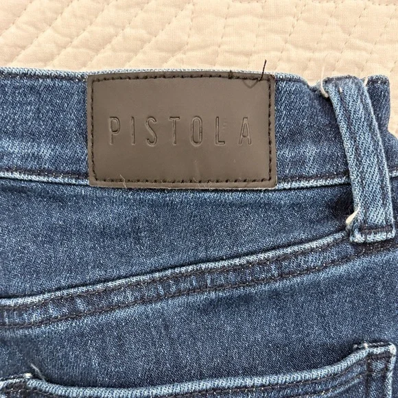 Pistola Colleen Classic Blue Split Hem Jeans - Picture 8 of 10